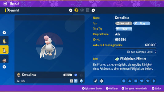 #931 Krawalloro White-feathered SV