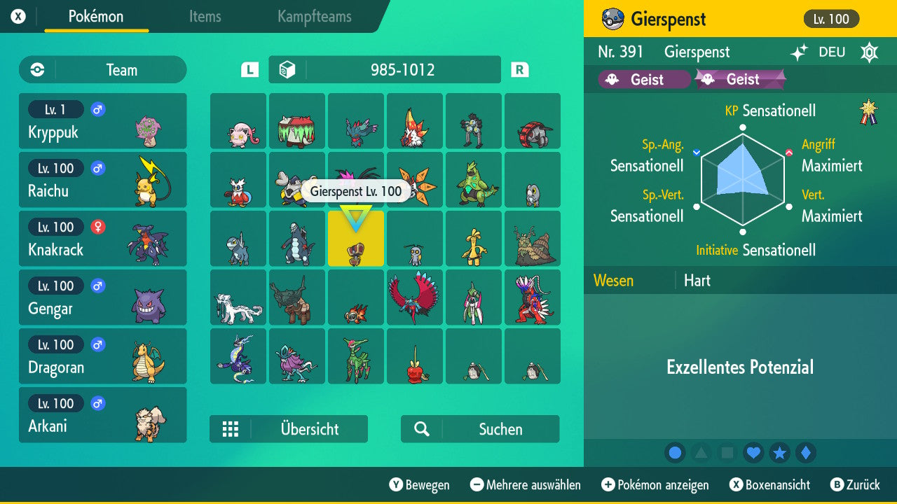 #999 Greedy Ghost Chest Form SV