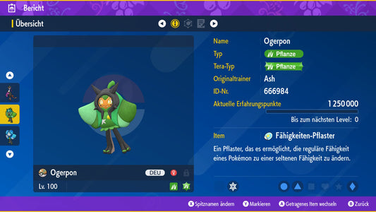 #1017 Ogerpon Türkisgrüne Maske SV