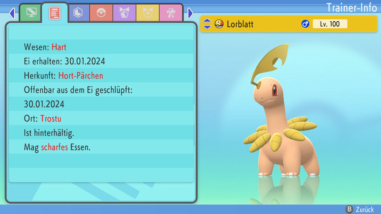 #153 Lorblatt BDSP
