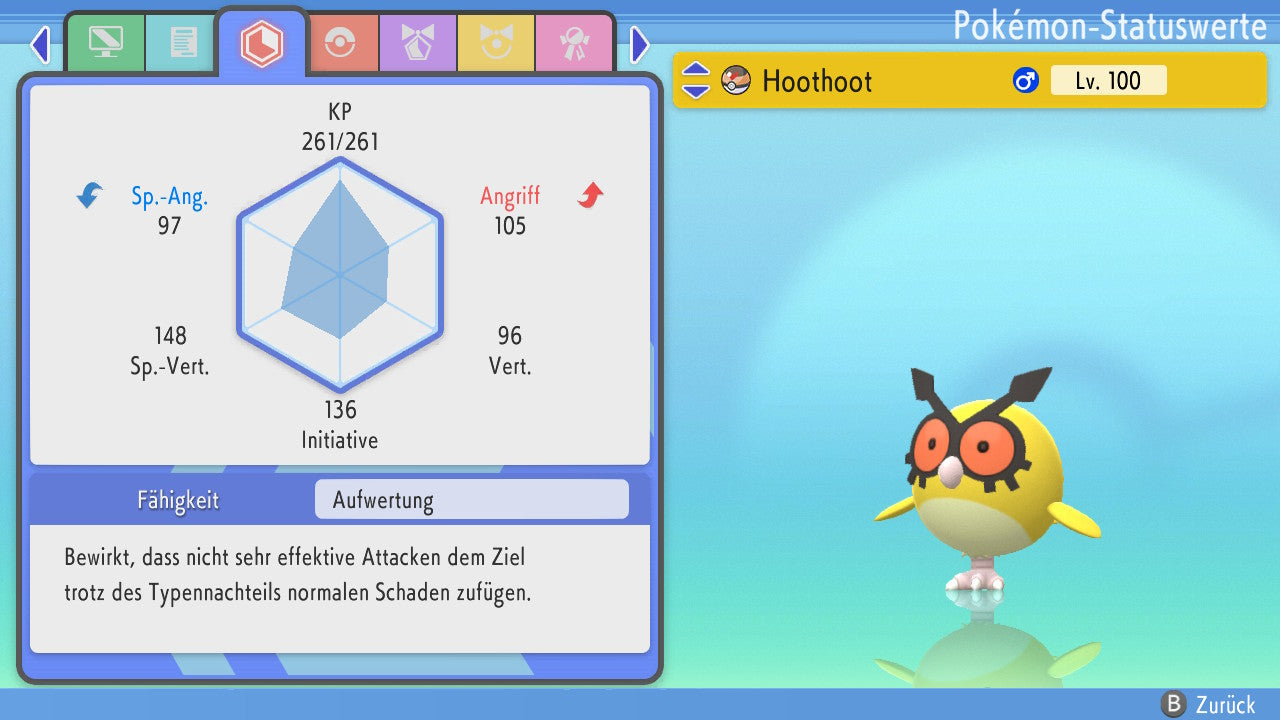 #163 Hoothoot BDSP
