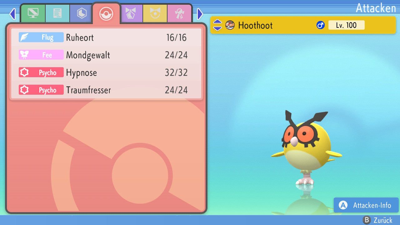#163 Hoothoot BDSP