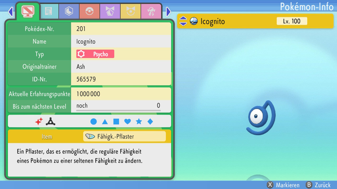 #201 Icognito D BDSP