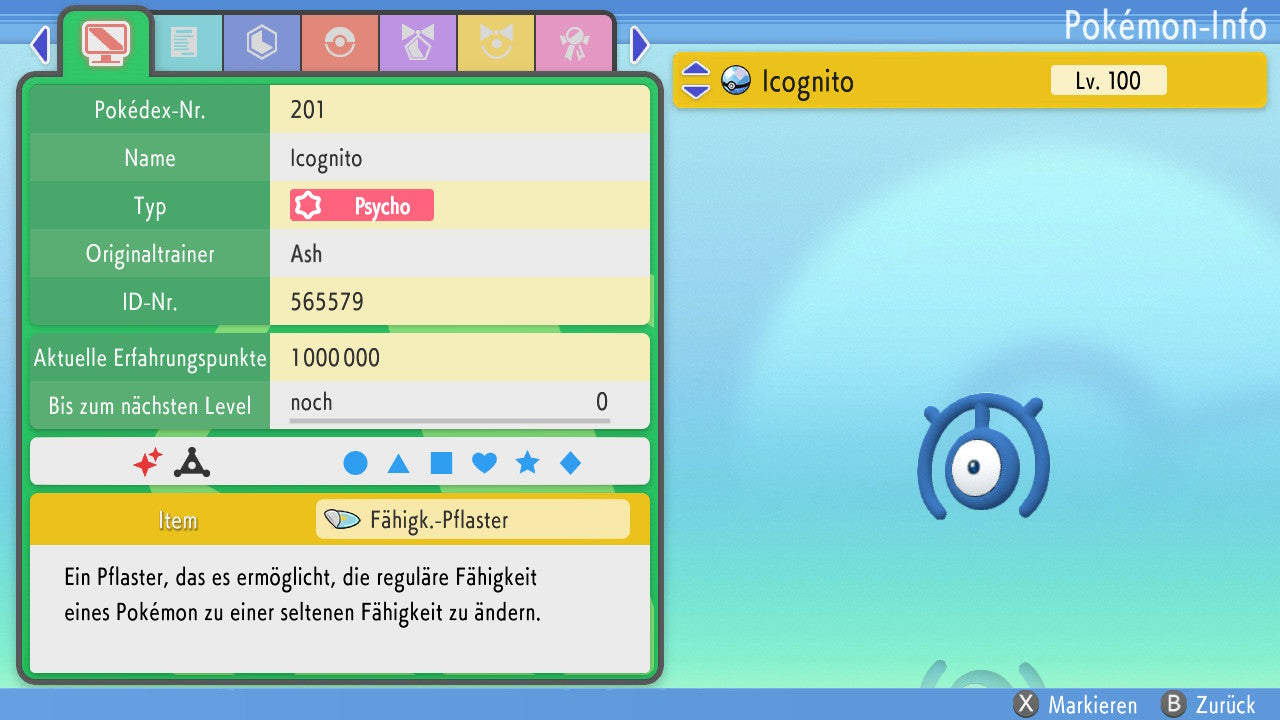 #201 Icognito M BDSP