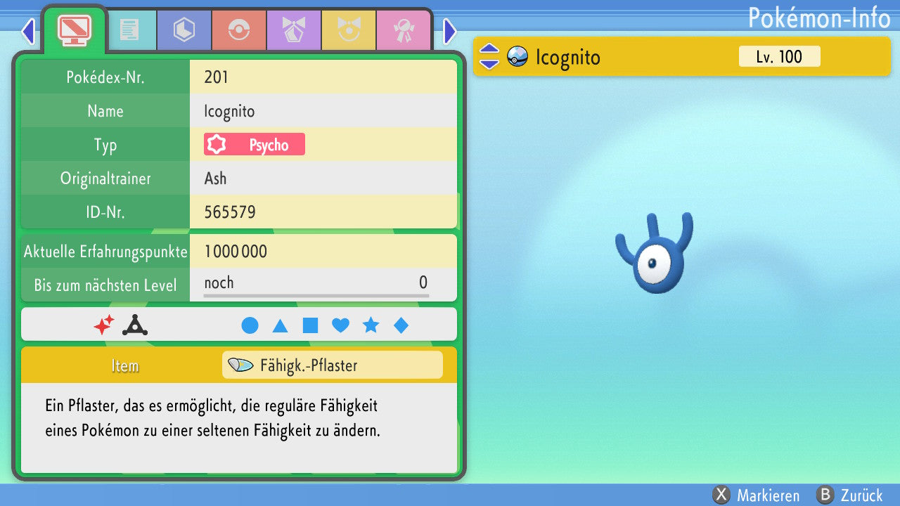 #201 Icognito W BDSP