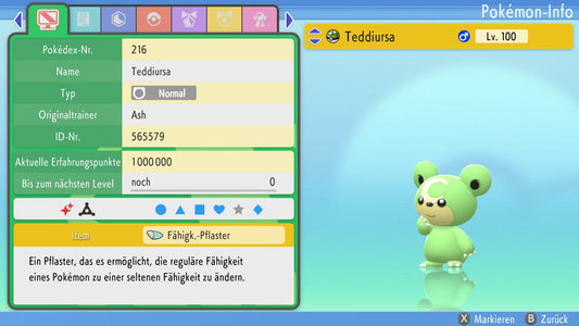 #216 Teddiursa BDSP