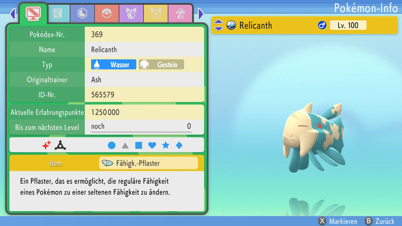#369 Relicanth BDSP