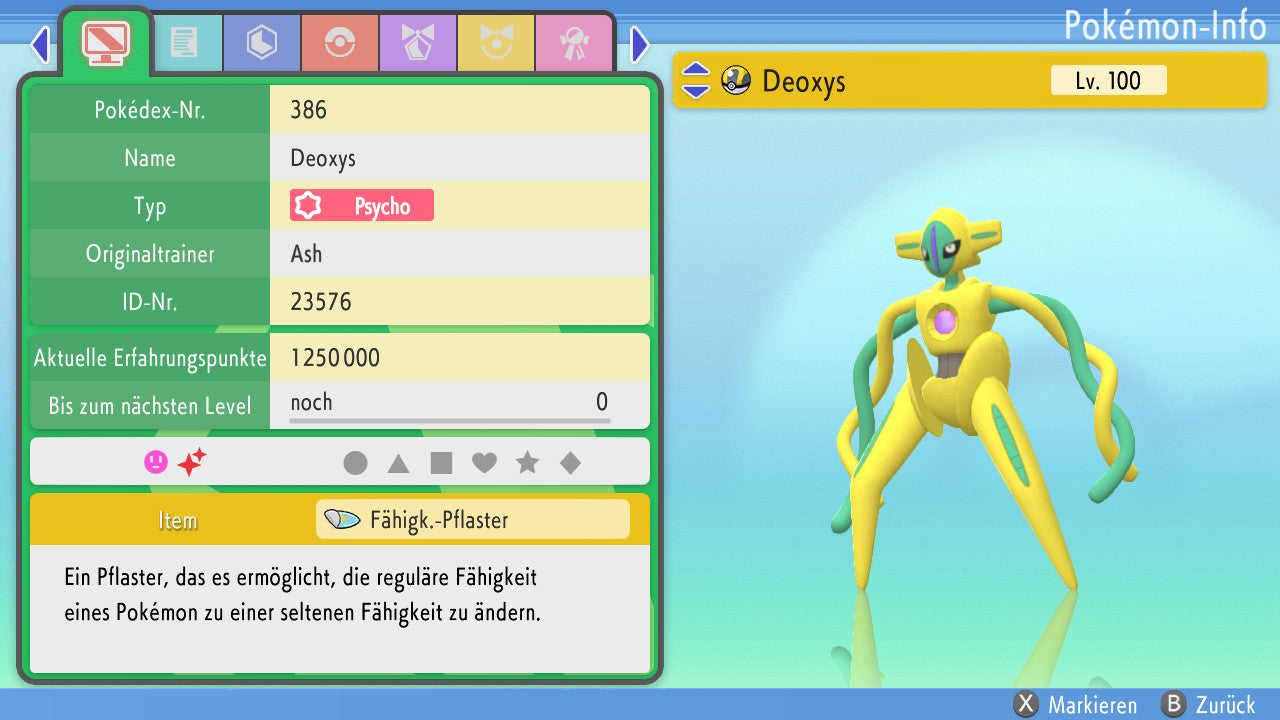 #386 Forme normale de Deoxys BDSP