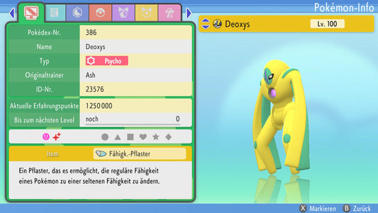 #386 Formulaire de défense Deoxys BDSP