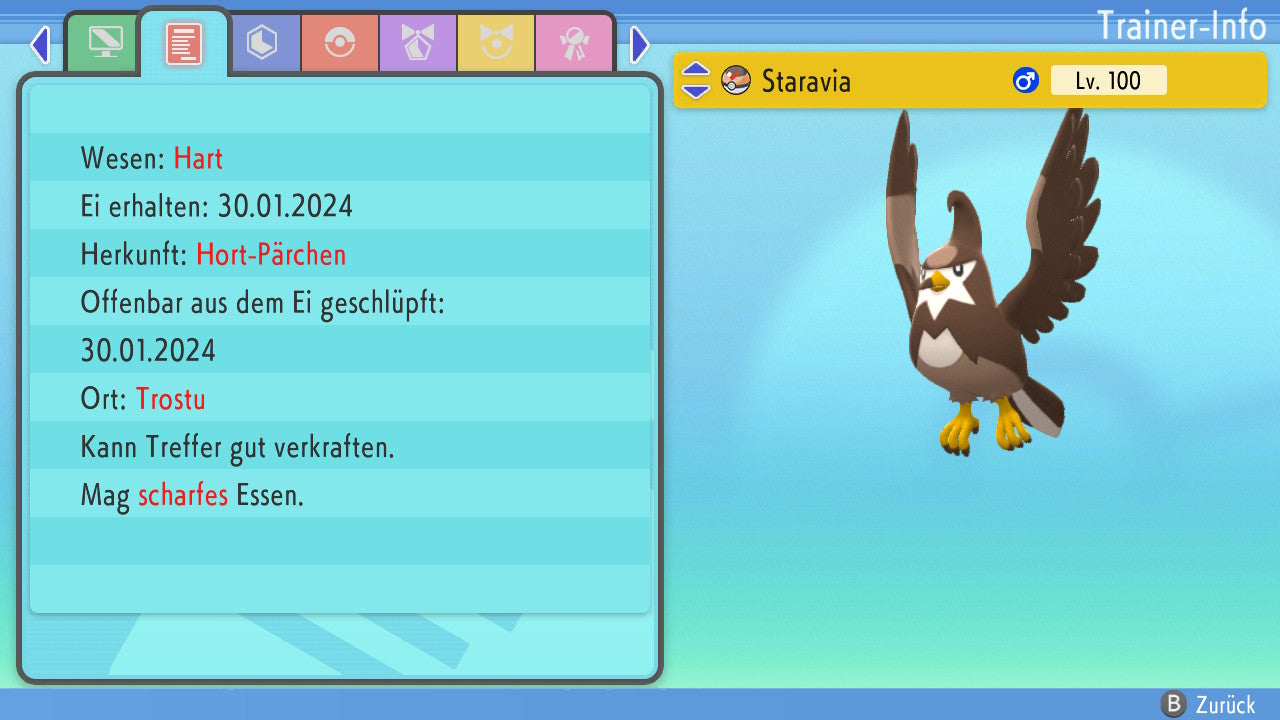 #397 Staravia BDSP