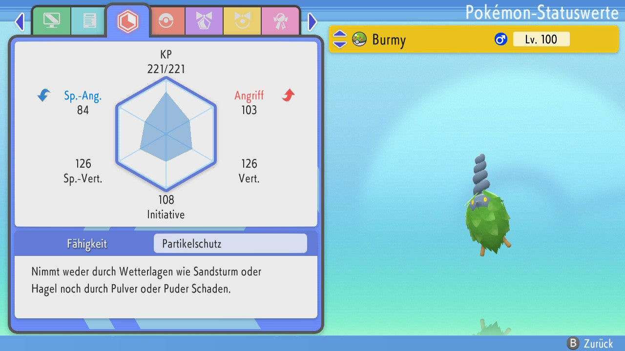 #412 Burmy Pflanzenumhang BDSP