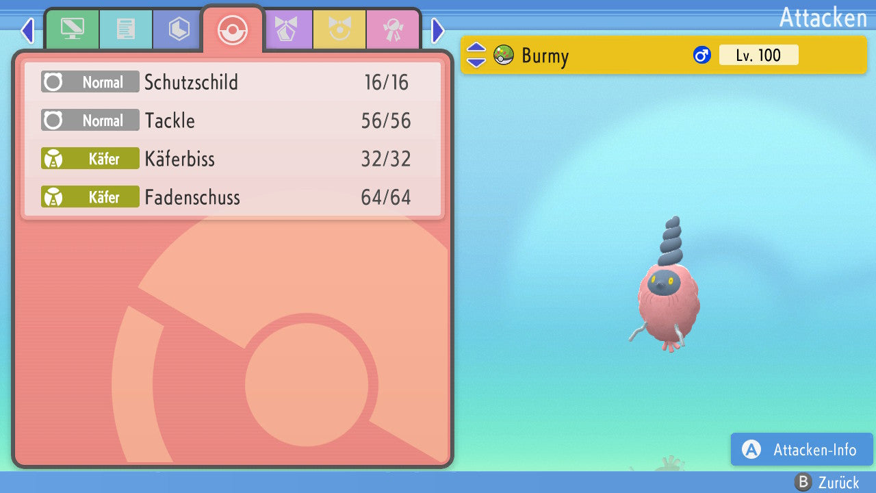 #412 Burmy Lumpenumhang BDSP