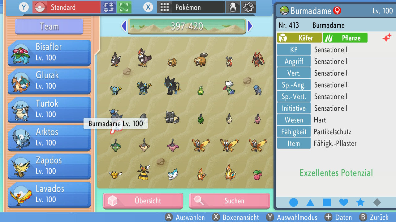 #413 Burmadame Pflanzenumhang BDSP