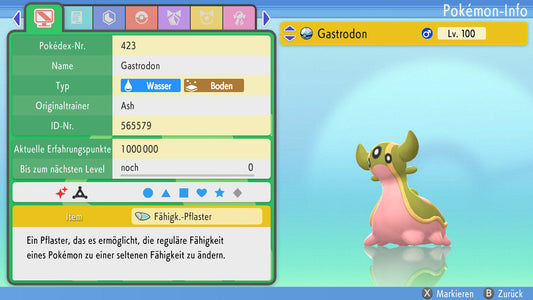 #423 Gastrodon de la mer de l'Ouest BDSP