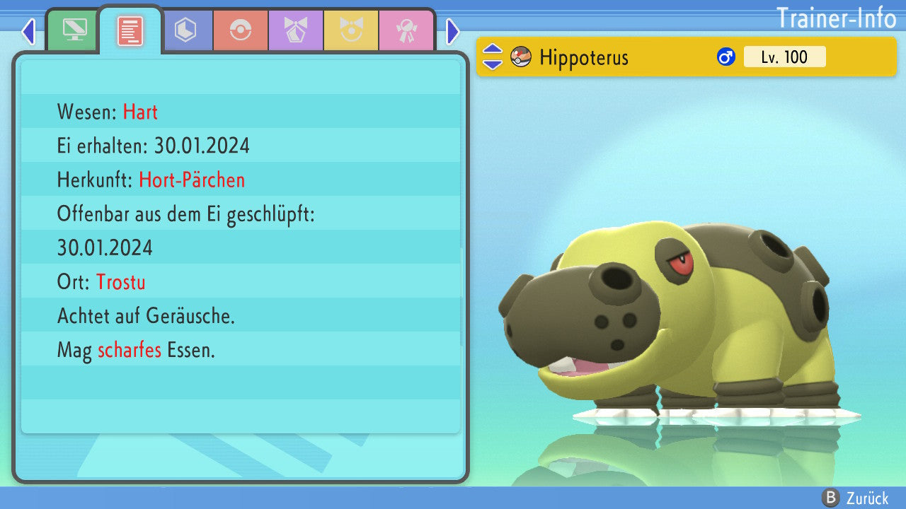 #450 Hippoterus BDSP