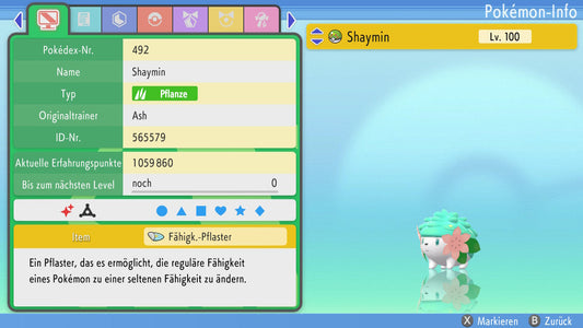 #492 Forme du relief Shaymin BDSP