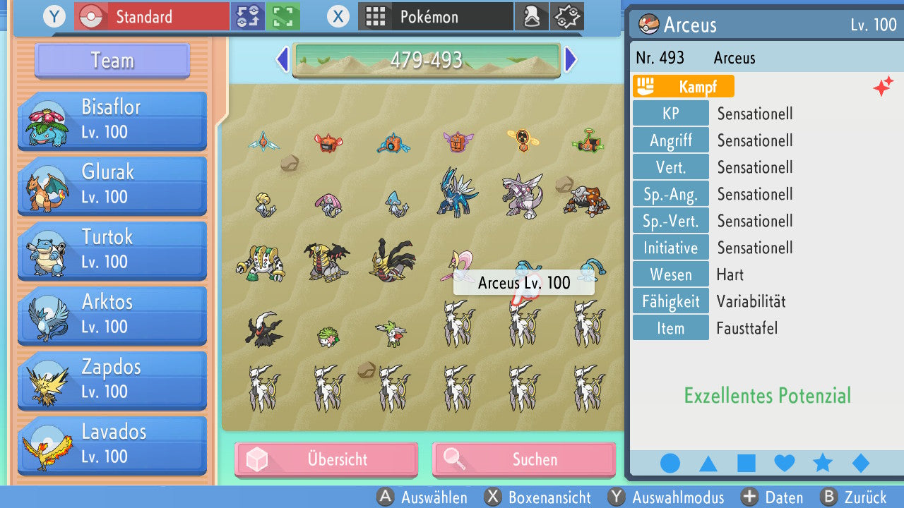 #493 Arceus Kampf BDSP