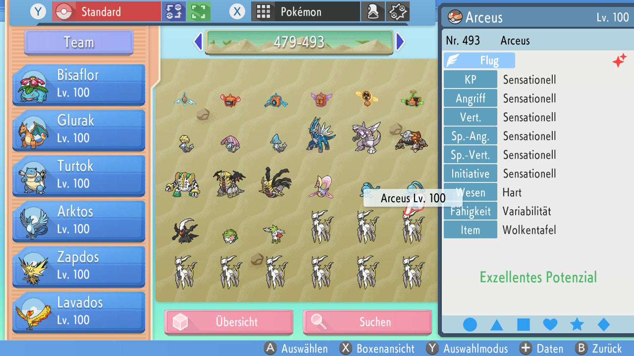 #493 Arceus Flug BDSP