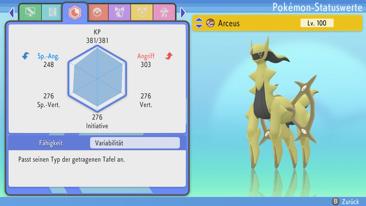 #493 Arceus Gestein BDSP