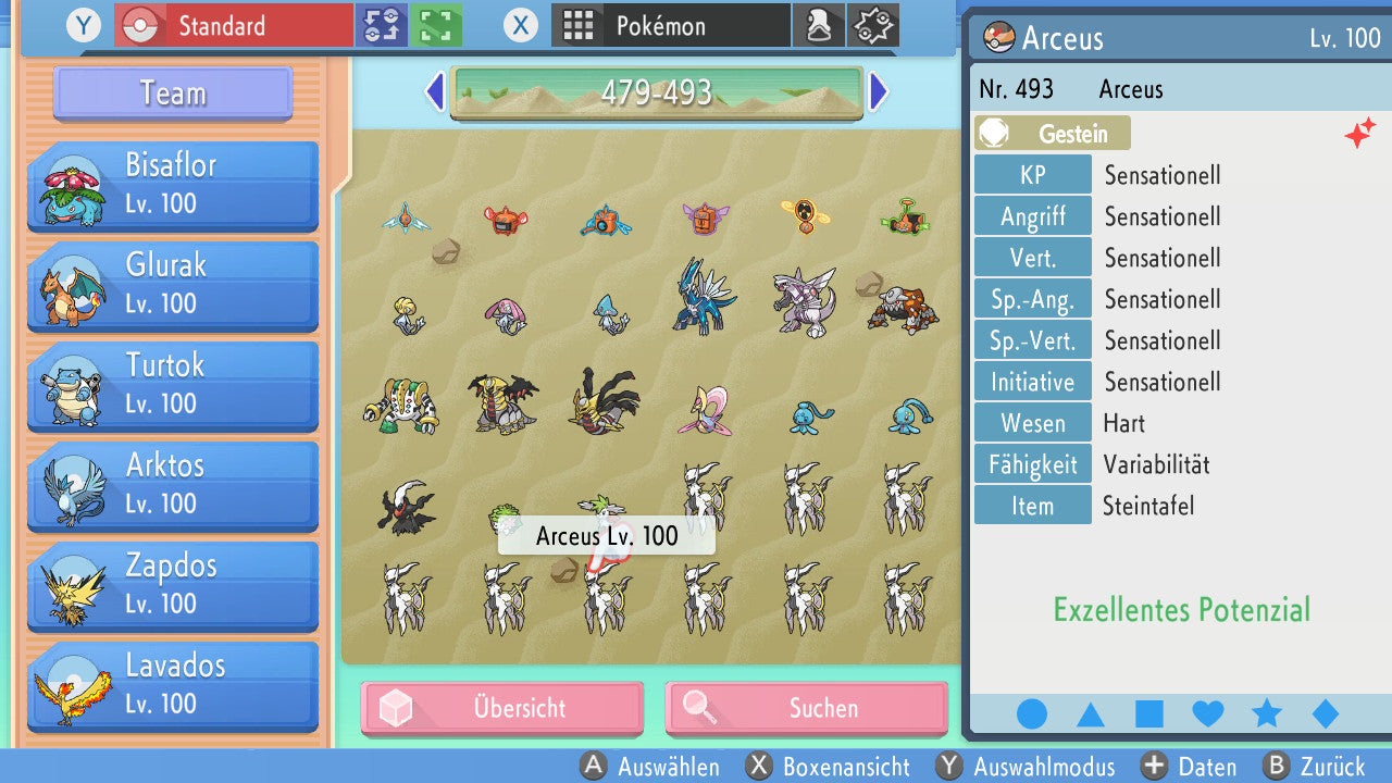 #493 Arceus Gestein BDSP