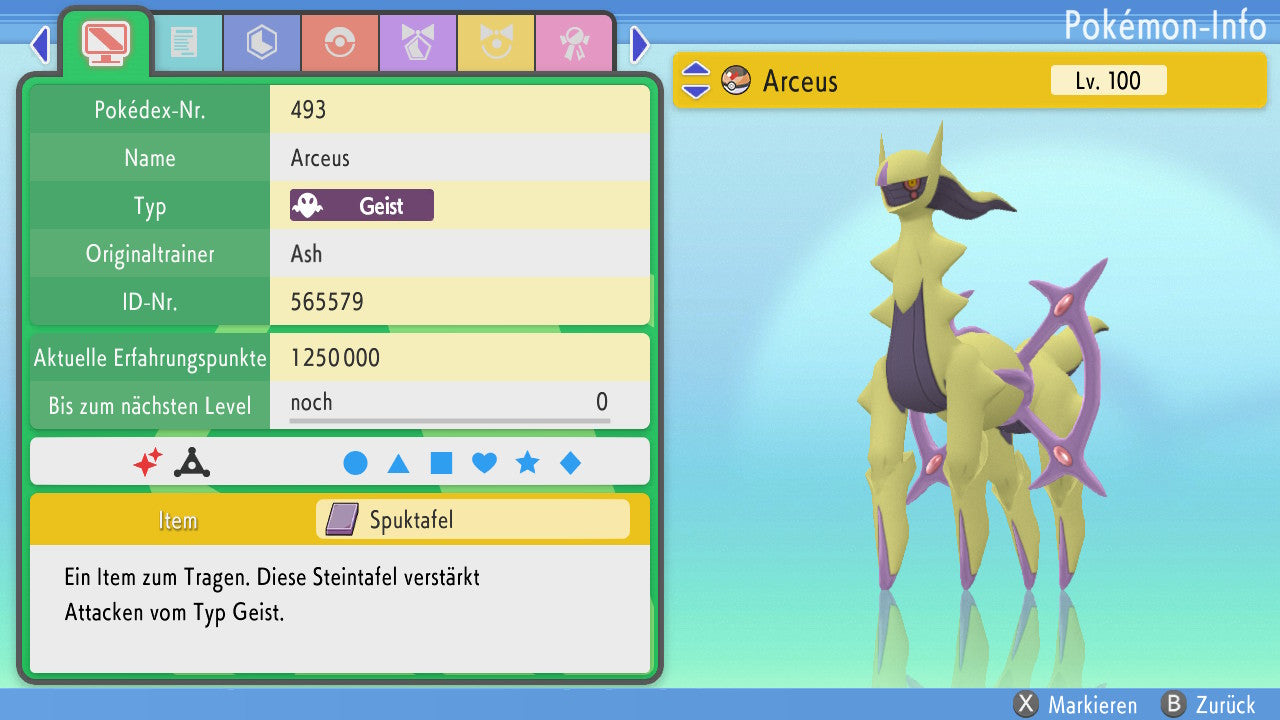#493 Arceus Geist BDSP