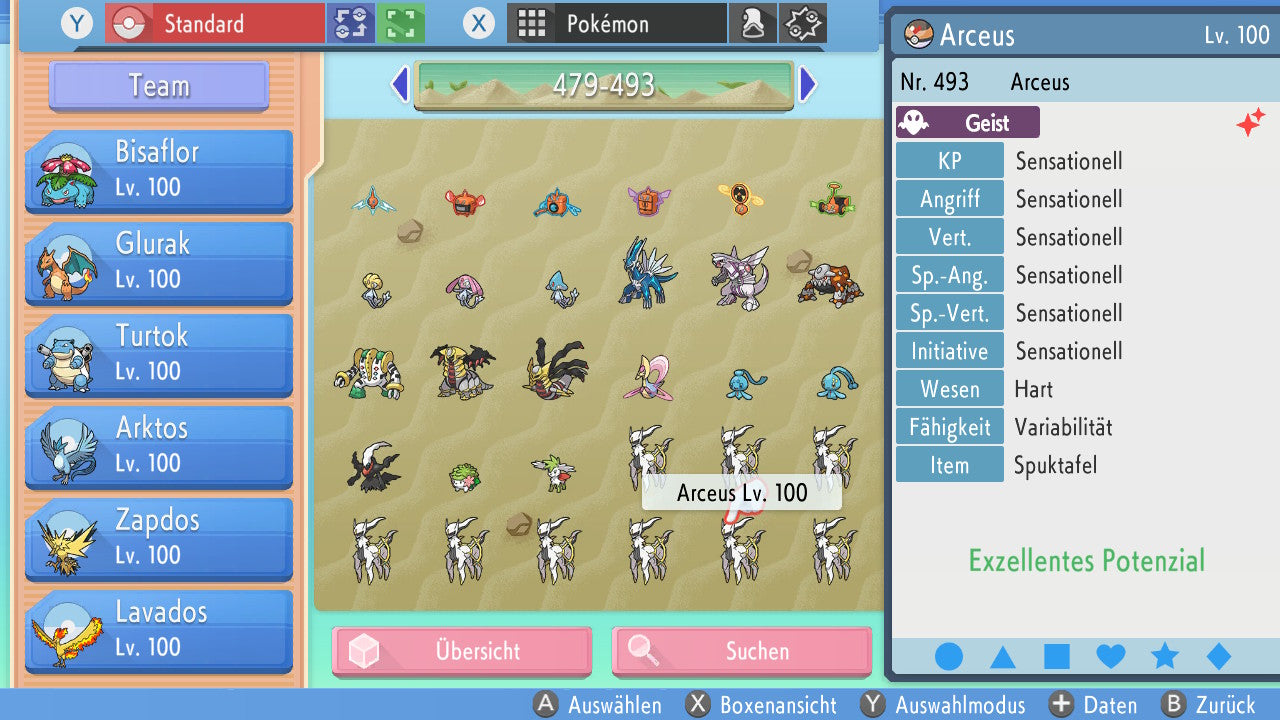 #493 Arceus Geist BDSP