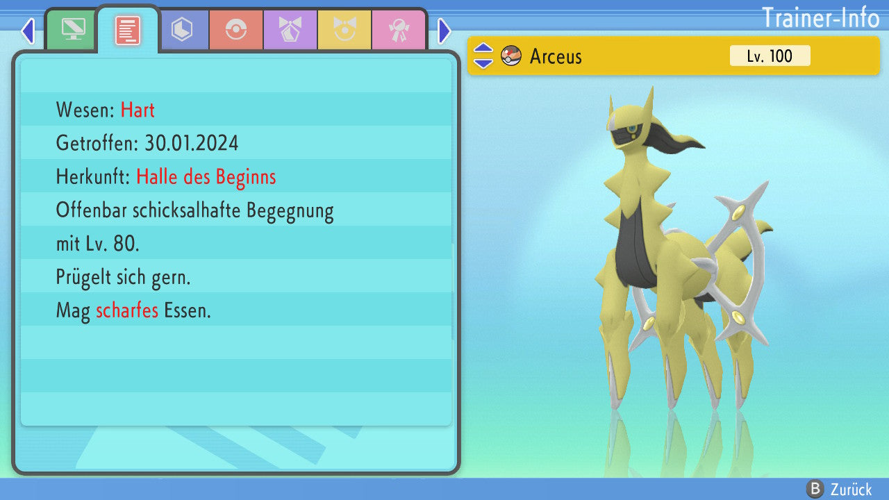 #493 Arceus Stahl BDSP