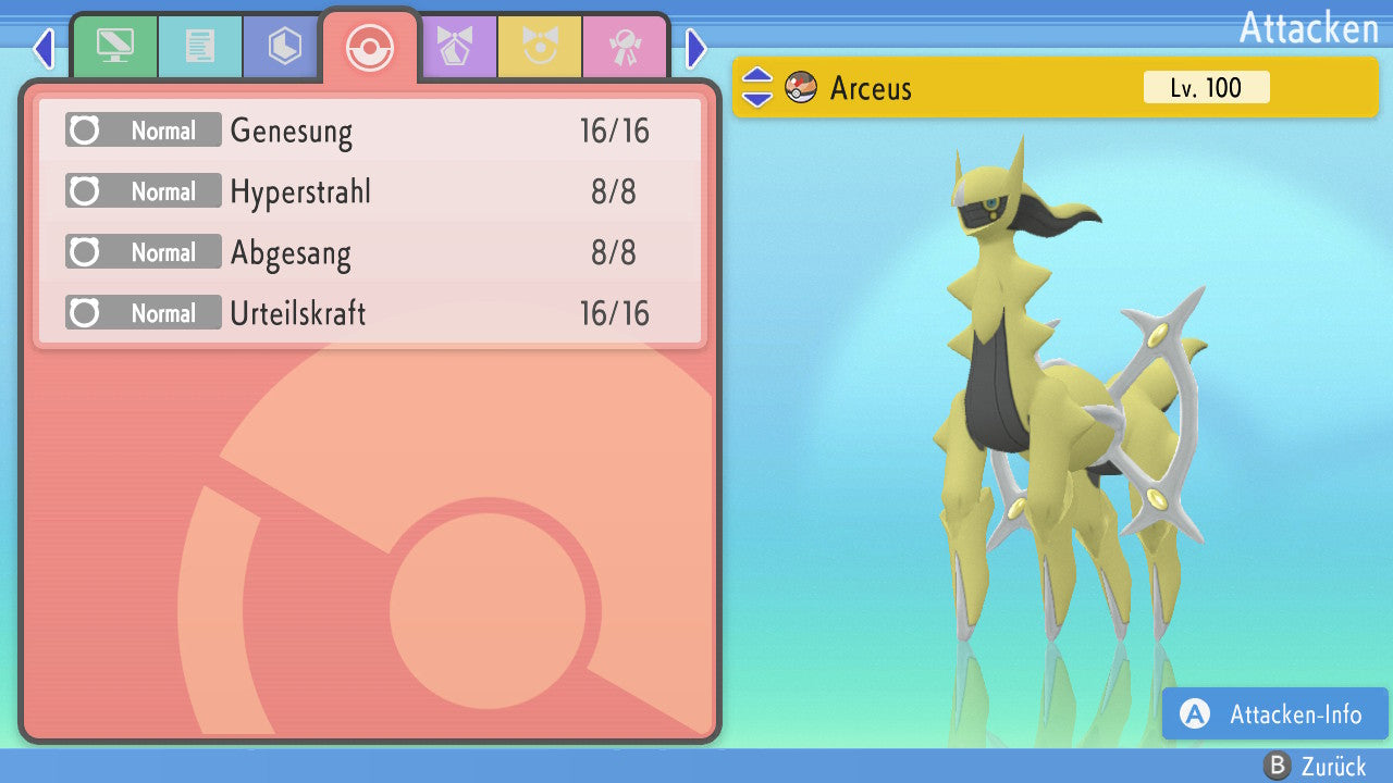 #493 Arceus Stahl BDSP