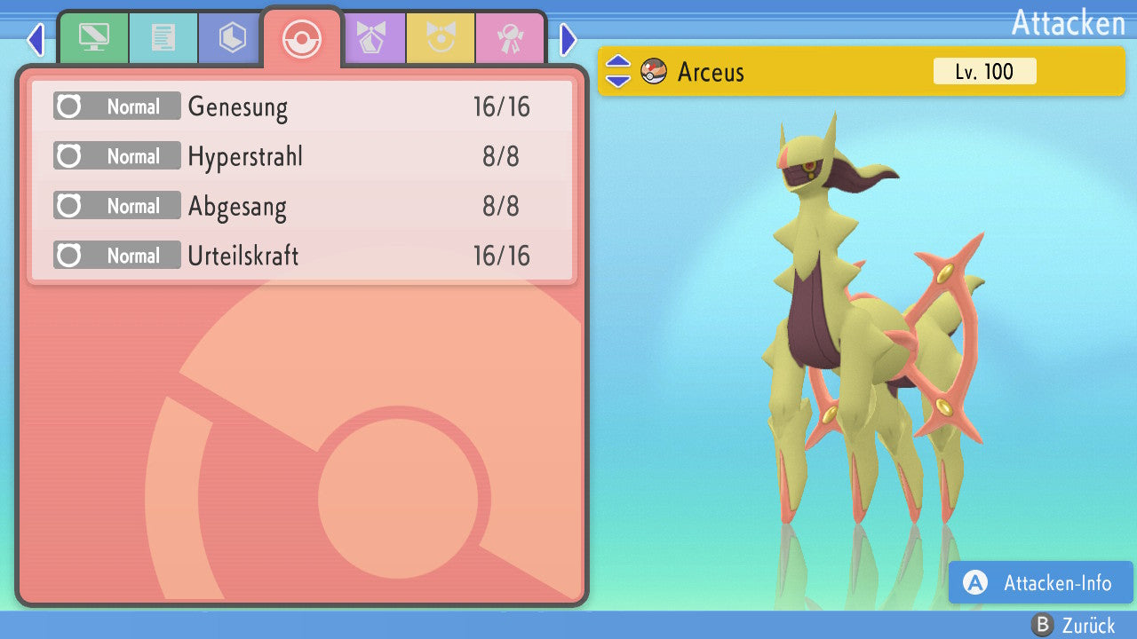 #493 Arceus Feuer BDSP