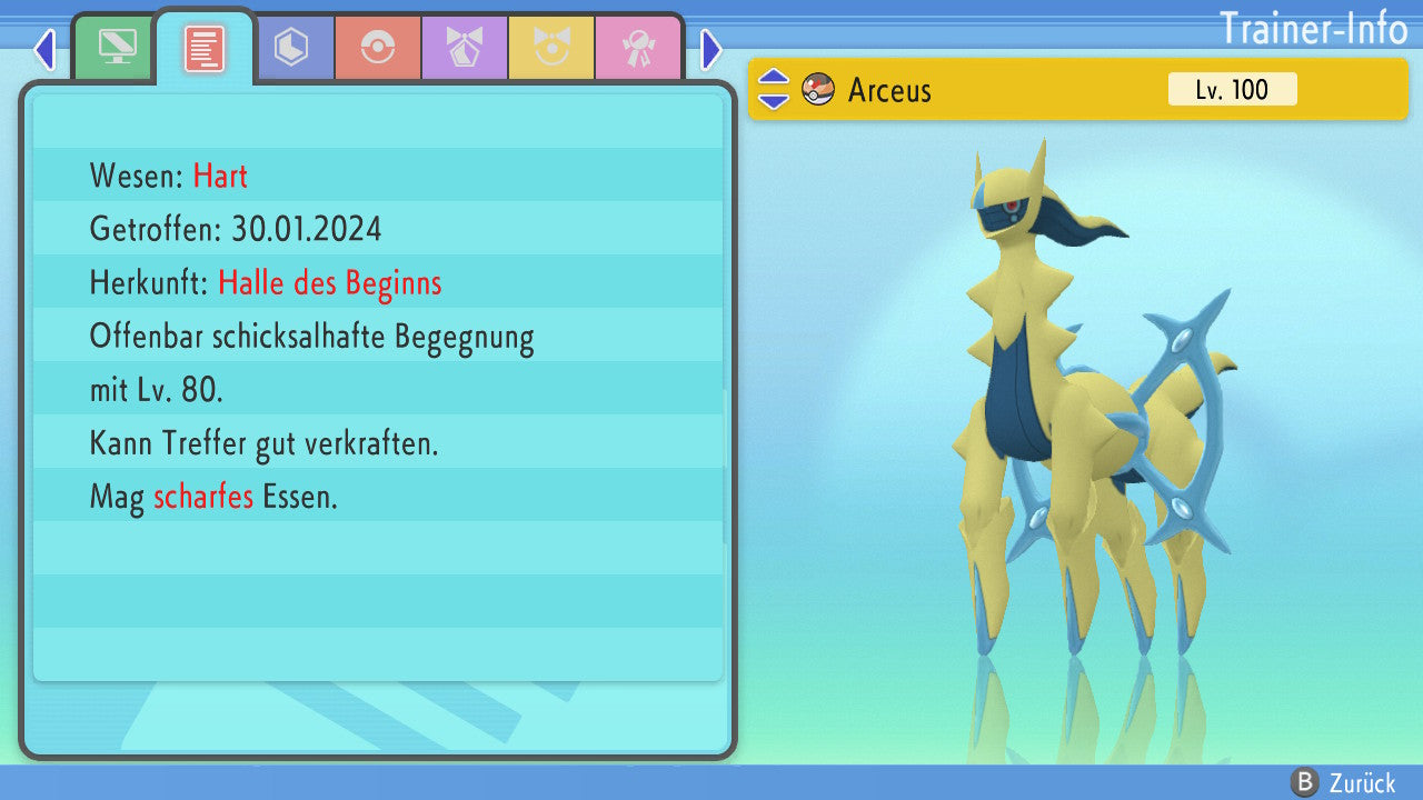 #493 Arceus Wasser BDSP