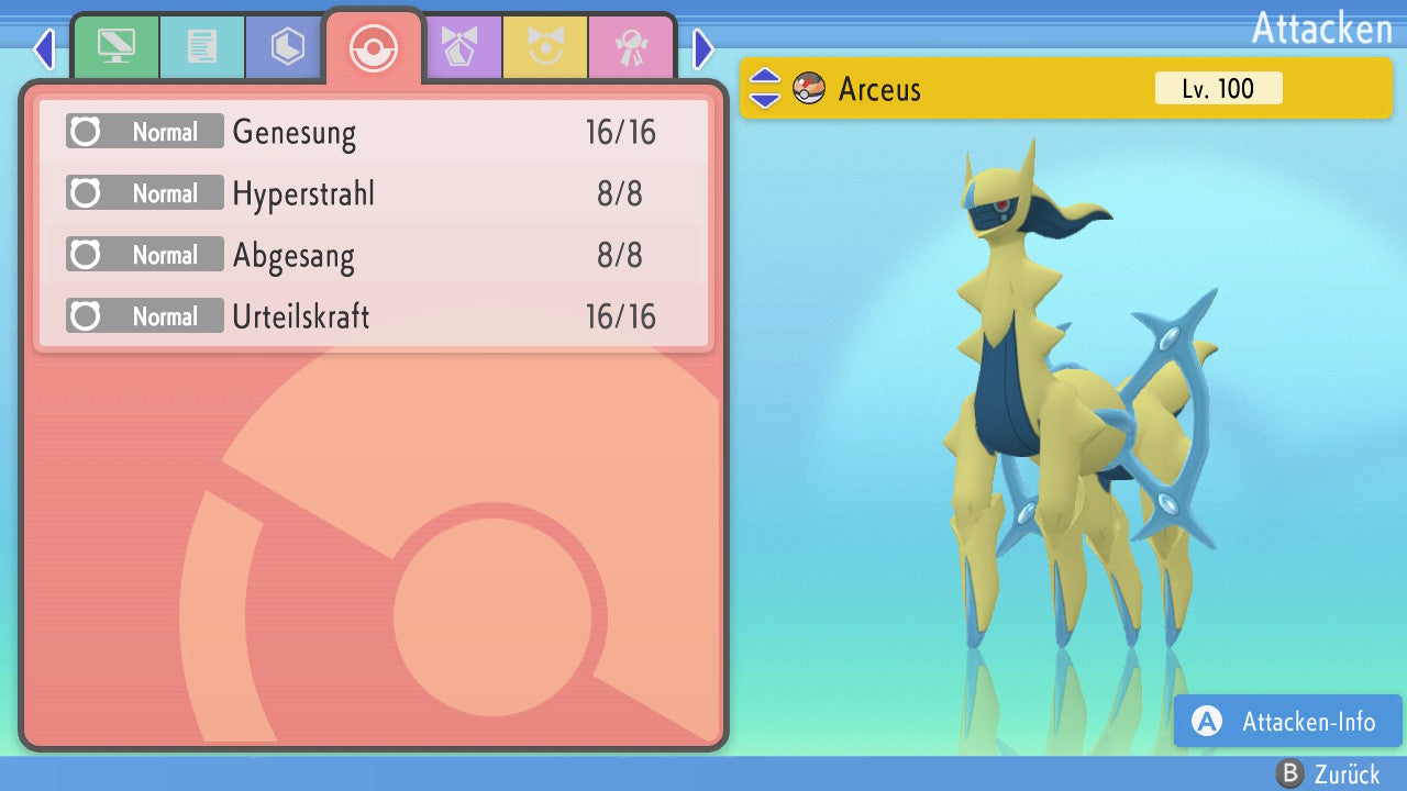 #493 Arceus Wasser BDSP