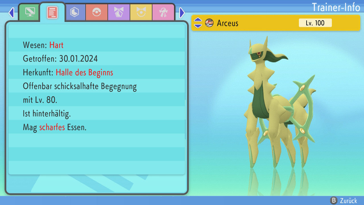 #493 Arceus Pflanze BDSP