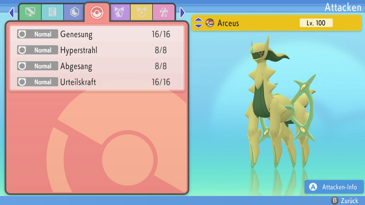 #493 Arceus Pflanze BDSP