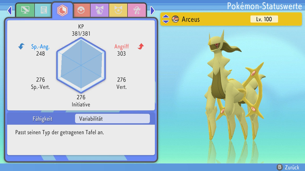 #493 Arceus Elektro BDSP