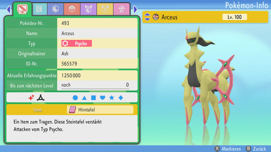 #493 Arceus Psycho BDSP