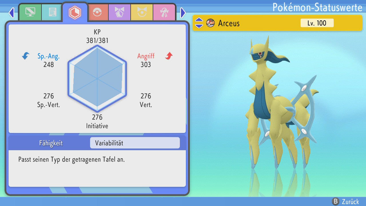 #493 Arceus Eis BDSP