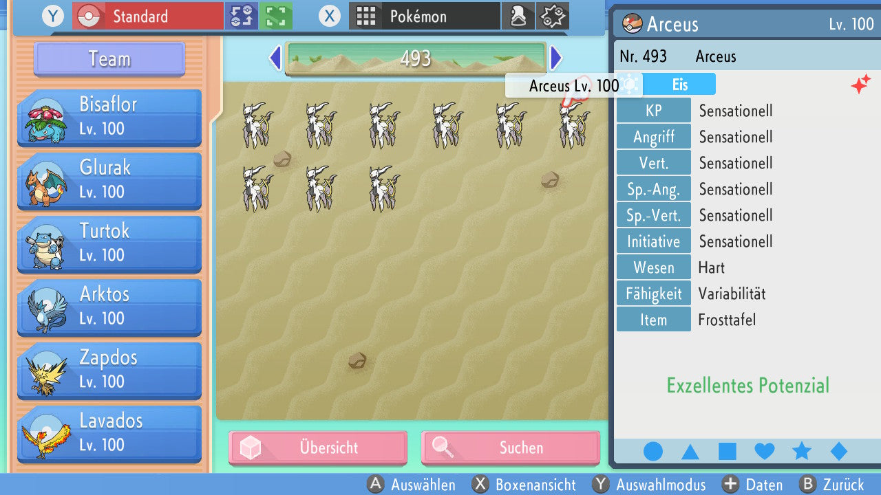 #493 Arceus Eis BDSP