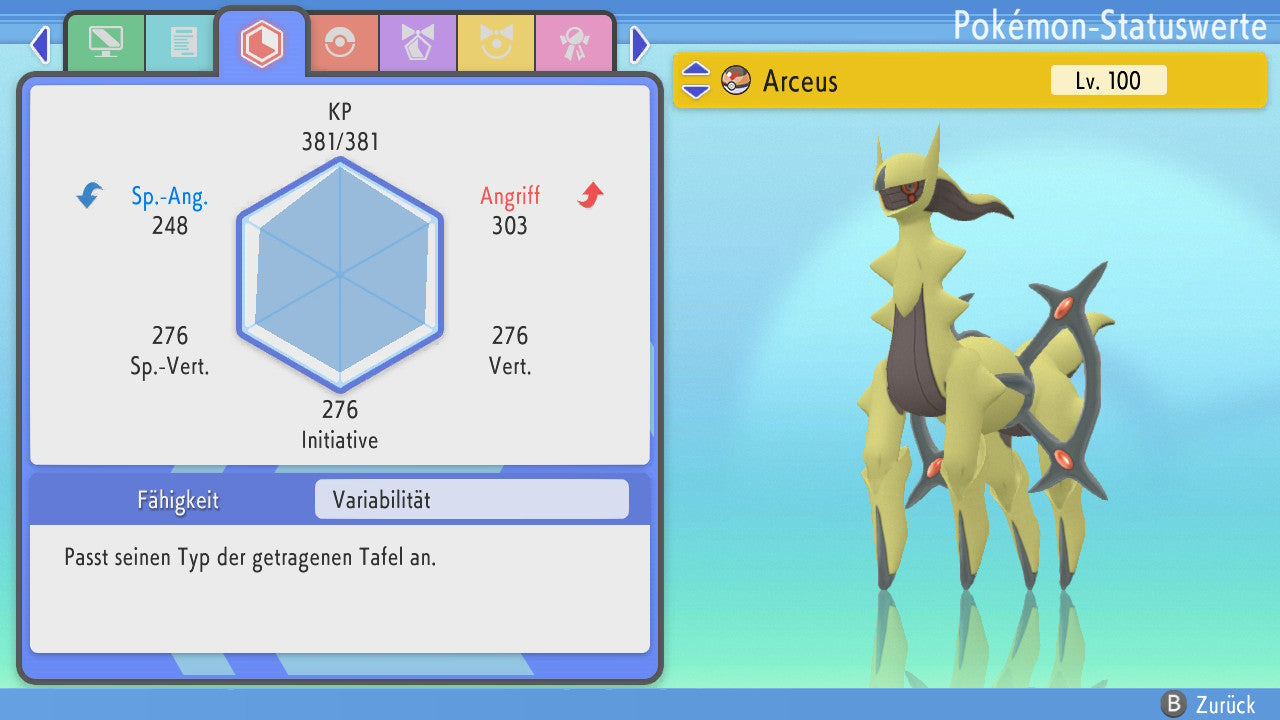 #493 Arceus Unlicht BDSP