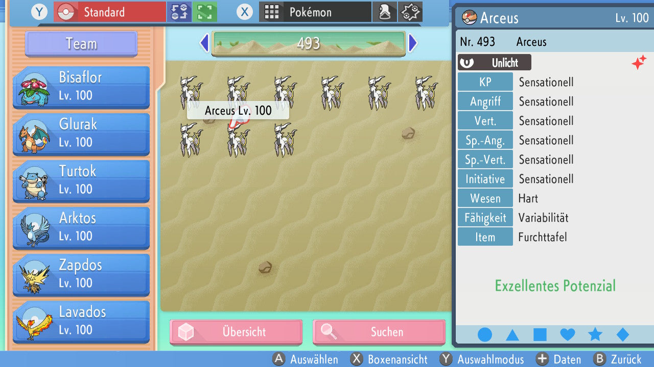 #493 Arceus Unlicht BDSP
