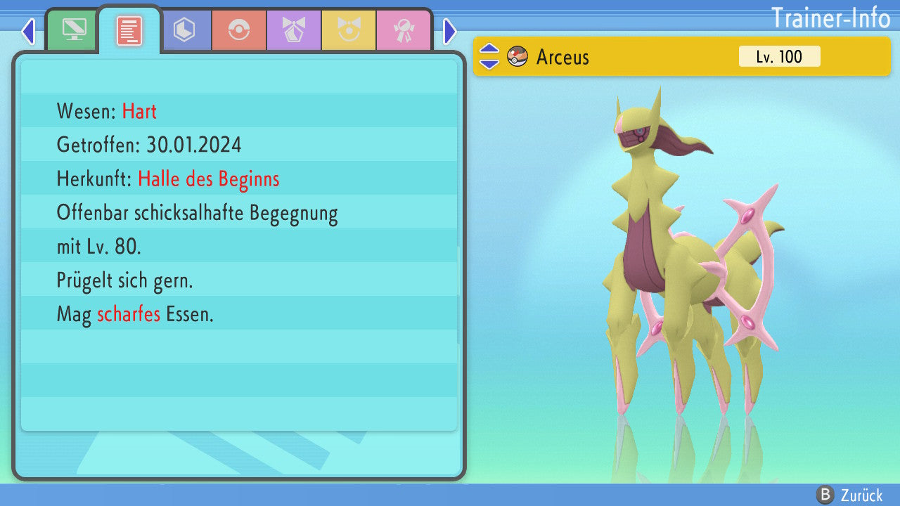 #493 Arceus Fee BDSP