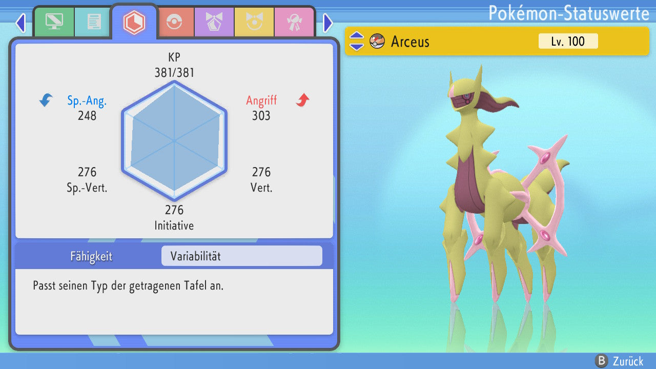#493 Arceus Fee BDSP