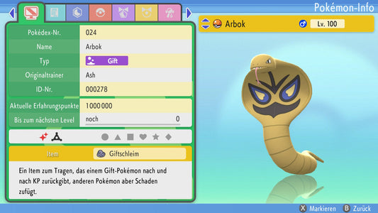#24 Arbok PVP BDSP