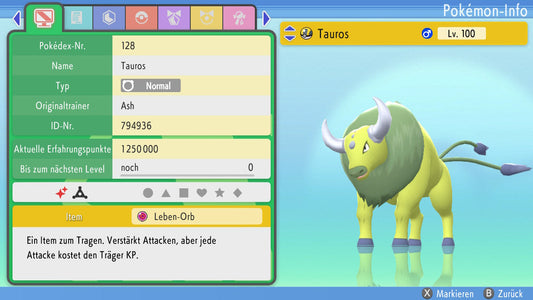 #128 Tauros PVP BDSP