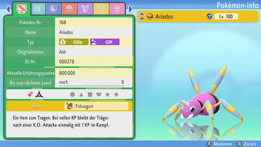 #168 Ariados PVP BDSP