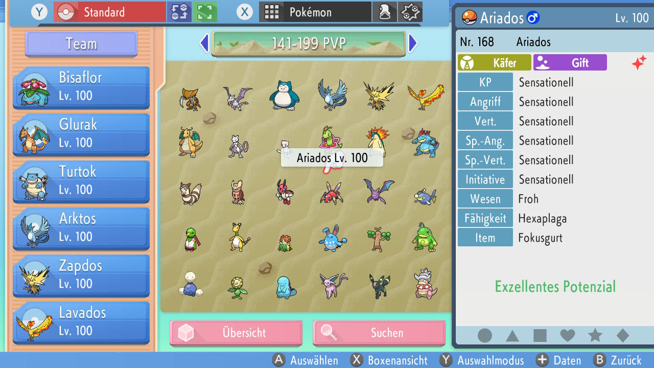 #168 Ariados PVP BDSP