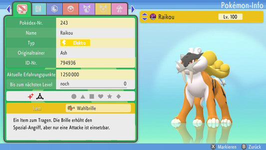 #243 Raikou PVP BDSP