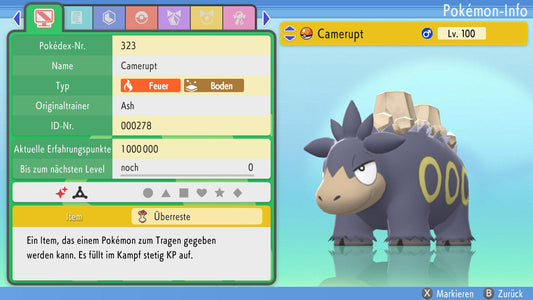 #323 Camérupt PVP BDSP