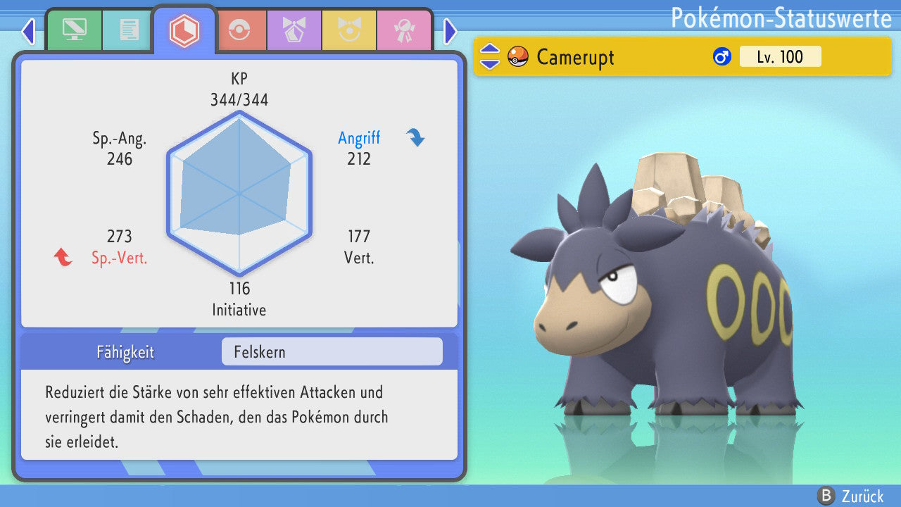 #323 Camerupt PVP BDSP