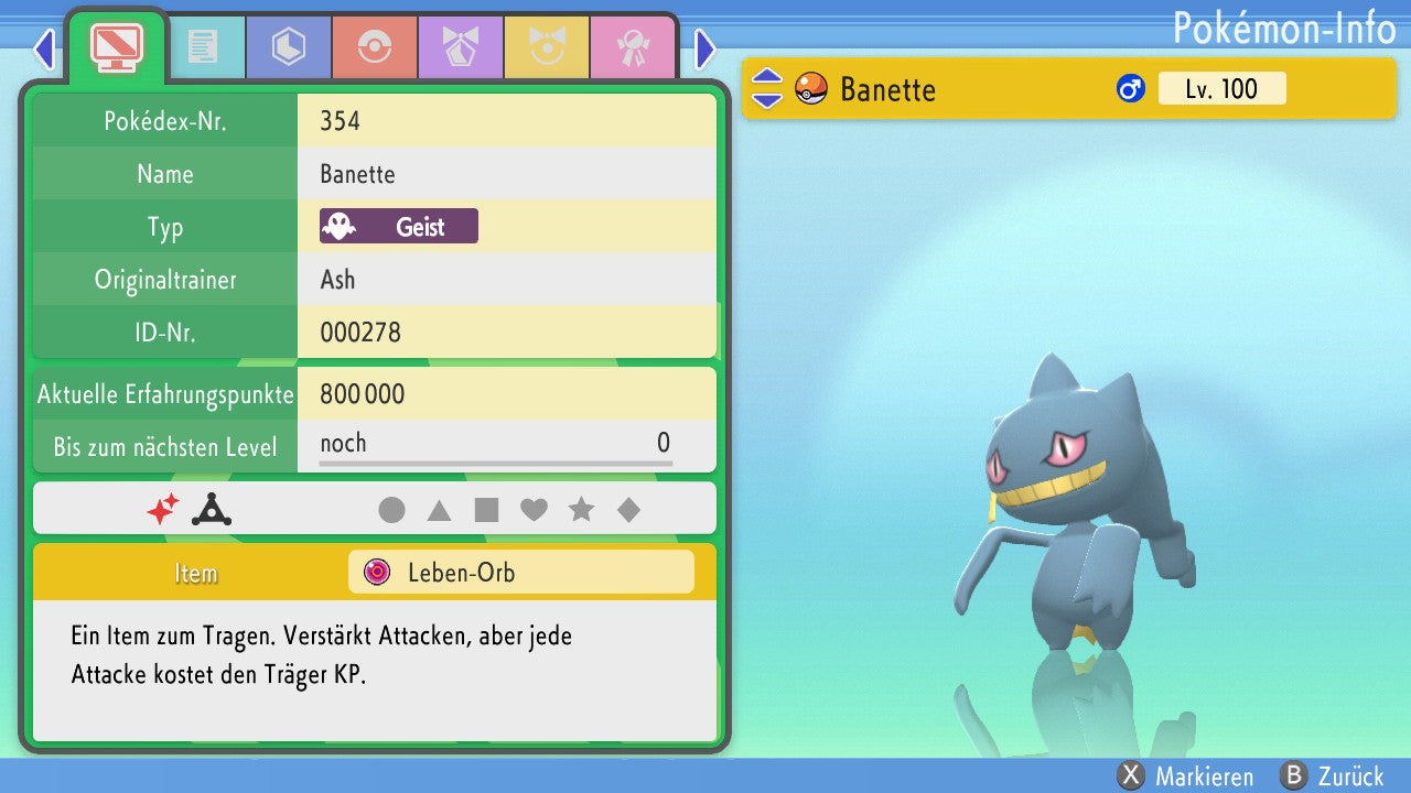 #354 Banette PVP BDSP