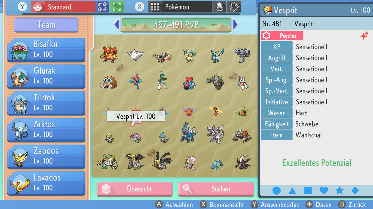 #481 Vesprit PVP BDSP